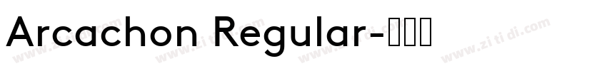 Arcachon Regular字体转换